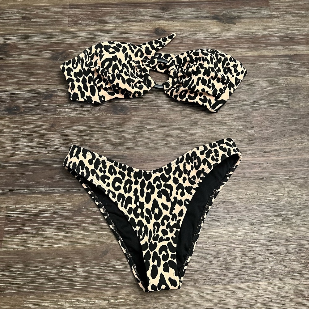 Montce Leopard bikini bottoms. Worn once